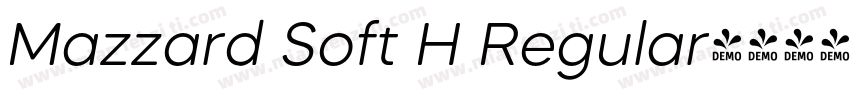 Mazzard Soft H Regular字体转换